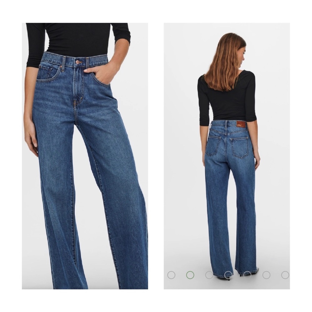 ONLY Onlhope Life Ex High Waist Wide Straight Fit Jeans Size 27/28